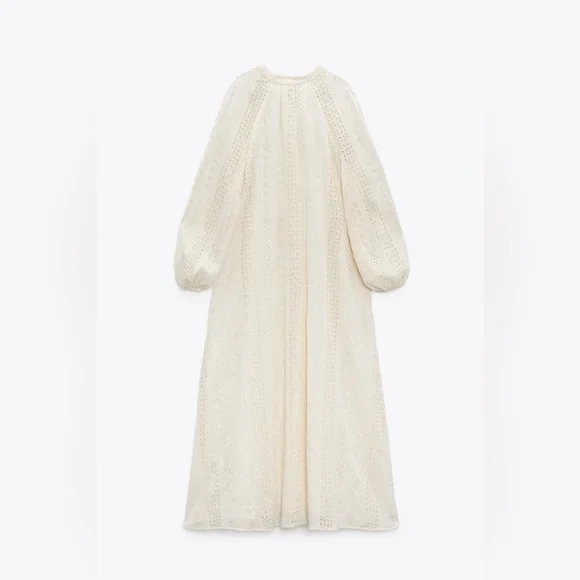 Zara Openwork Embroidery Dress Zara Openwork Embroidery Dress